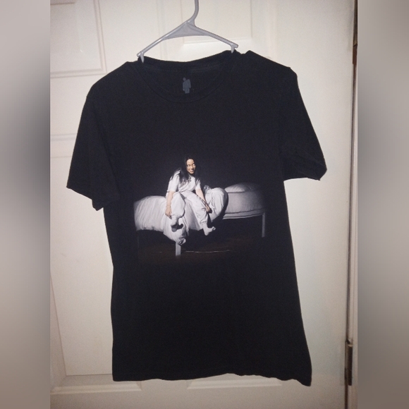 BillieEilish Tops - Billie Eilish Black Album 2020 Black Tee Size Medium